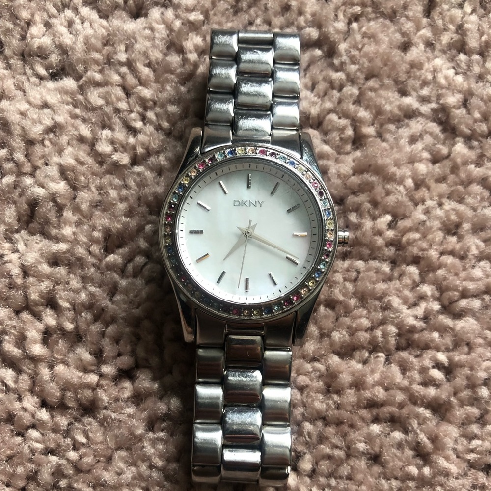 DKNY Women watch with multi colour stones - Picture 3 of 8
